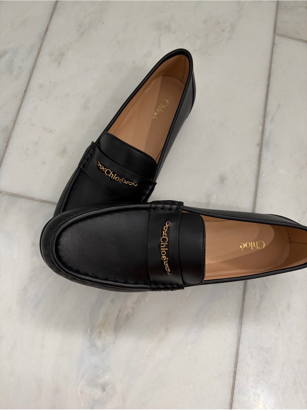 Woman’s Black Leather Loafers made in Italy they are brand new never worn - Picture 4 of 4